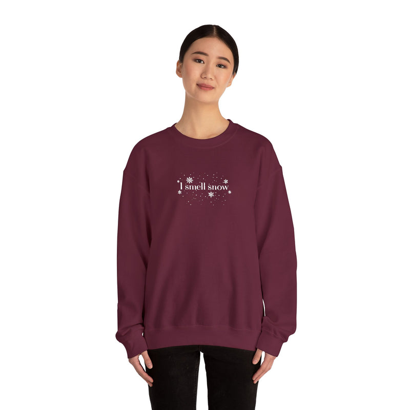 I Smell Snow EMBROIDERED Sweatshirt