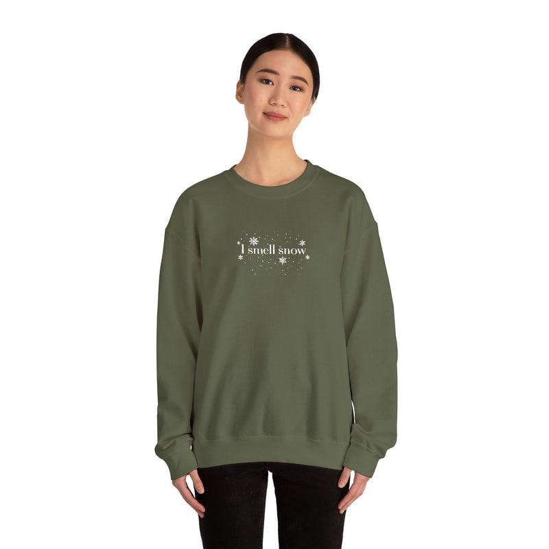 I Smell Snow EMBROIDERED Sweatshirt