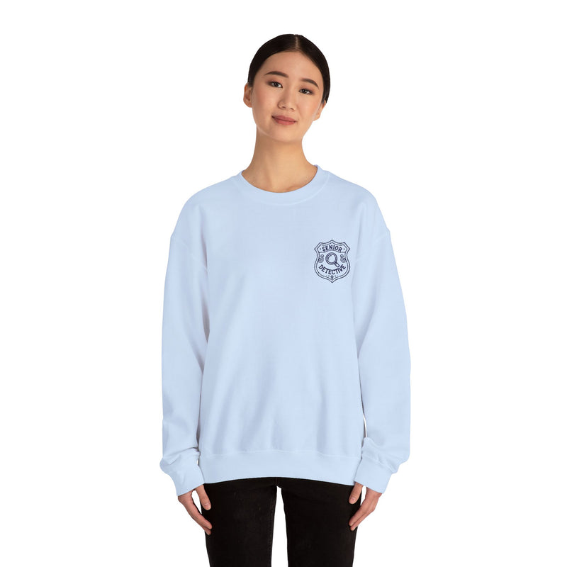 Nancy Drew Senior Detective EMBROIDERED Navy Version Unisex Crewneck Sweatshirt