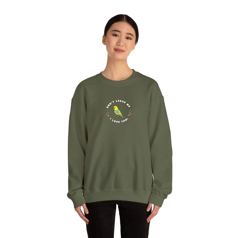 Lou Lou Don't Leave Me I Love You EMBROIDERED Sweatshirt Nancy Drew