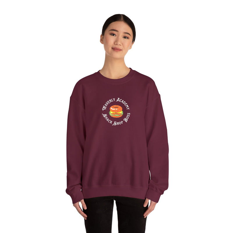 Waverly Snack Shop Boss EMBROIDERED Large Logo Sweatshirt Nancy Drew