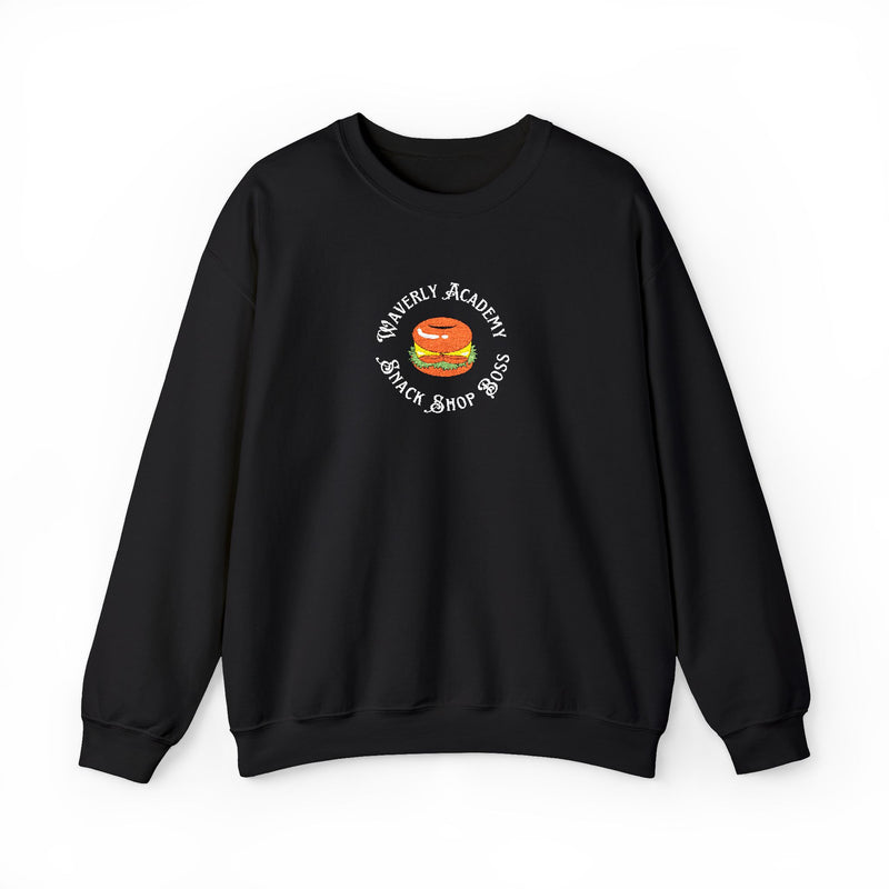 Waverly Snack Shop Boss EMBROIDERED Large Logo Sweatshirt Nancy Drew