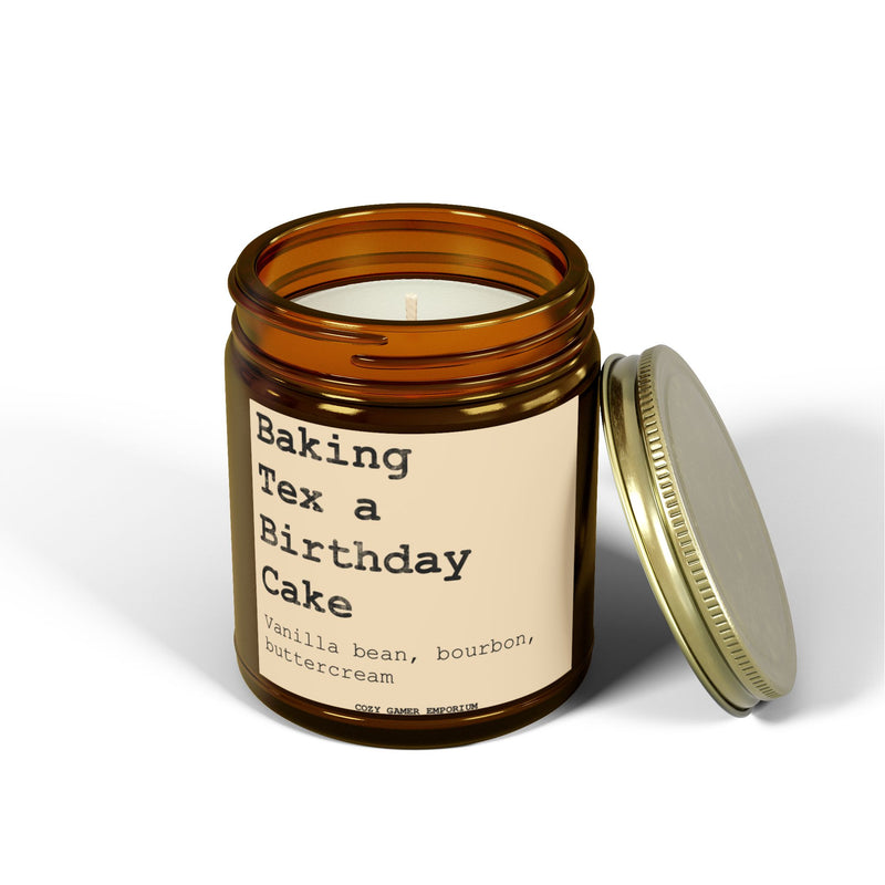Baking Tex a Birthday CakeScented Candle