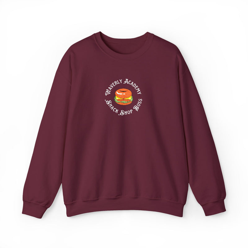 Waverly Snack Shop Boss EMBROIDERED Large Logo Sweatshirt Nancy Drew