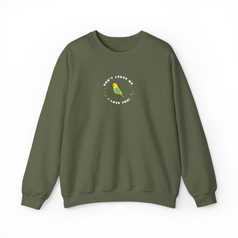 Lou Lou Don't Leave Me I Love You EMBROIDERED Sweatshirt Nancy Drew