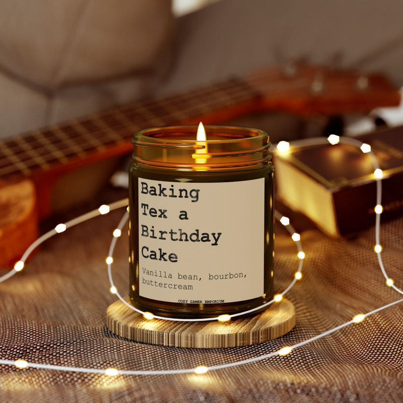 Baking Tex a Birthday CakeScented Candle