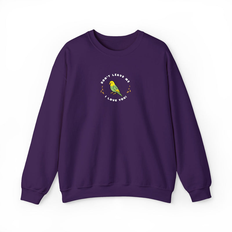 Lou Lou Don't Leave Me I Love You EMBROIDERED Sweatshirt Nancy Drew