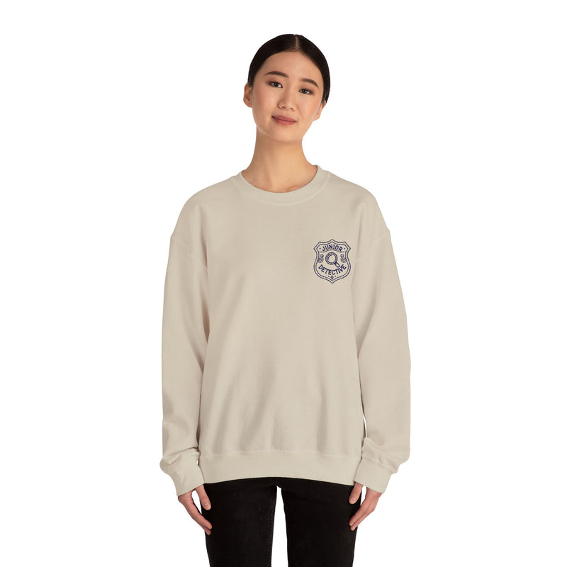 Nancy Drew Junior Detective EMBROIDERED Navy Version Unisex Crewneck Sweatshirt