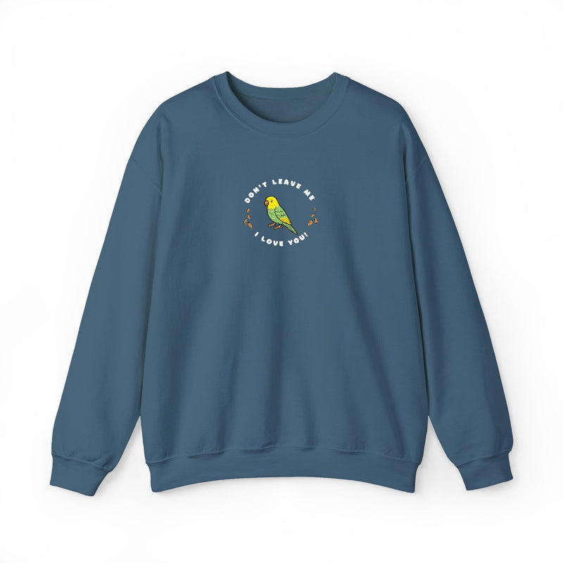 Lou Lou Don't Leave Me I Love You EMBROIDERED Sweatshirt Nancy Drew