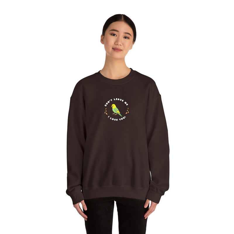 Lou Lou Don't Leave Me I Love You EMBROIDERED Sweatshirt Nancy Drew