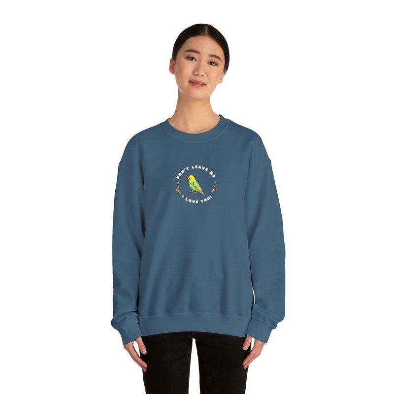 Lou Lou Don't Leave Me I Love You EMBROIDERED Sweatshirt Nancy Drew