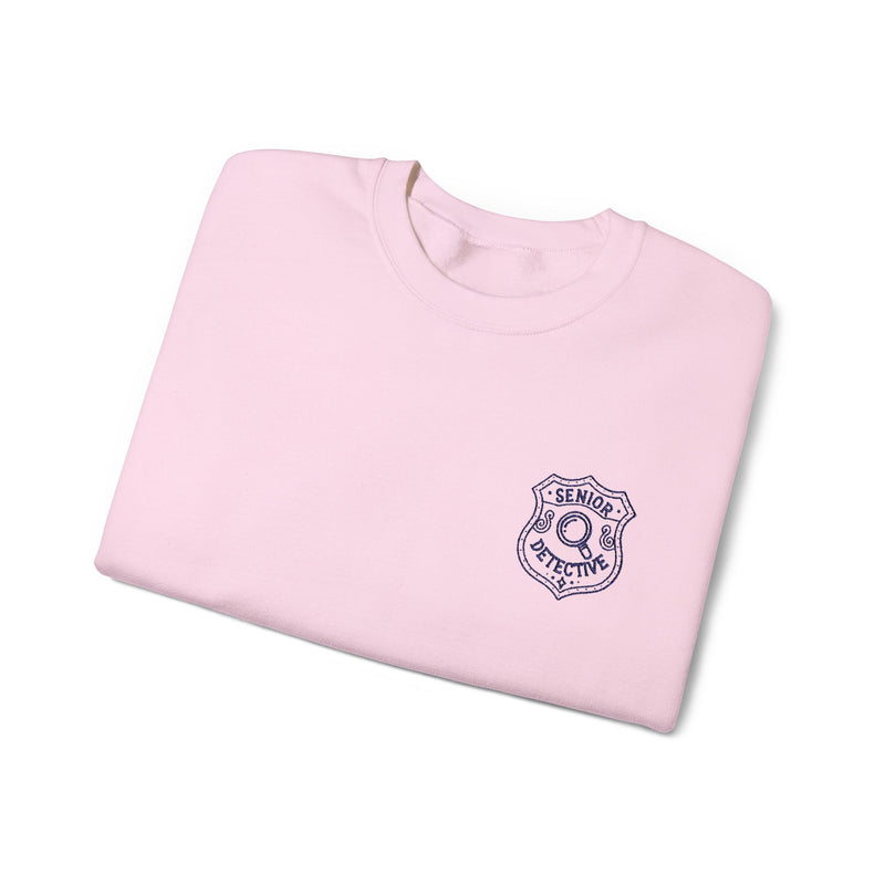 Nancy Drew Senior Detective EMBROIDERED Navy Version Unisex Crewneck Sweatshirt