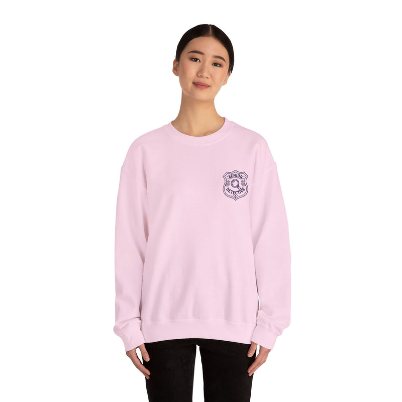 Nancy Drew Senior Detective EMBROIDERED Navy Version Unisex Crewneck Sweatshirt