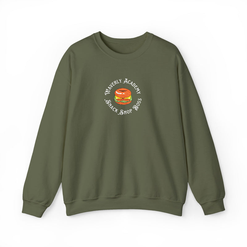 Waverly Snack Shop Boss EMBROIDERED Large Logo Sweatshirt Nancy Drew