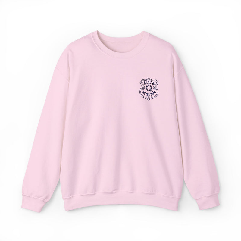 Nancy Drew Senior Detective EMBROIDERED Navy Version Unisex Crewneck Sweatshirt