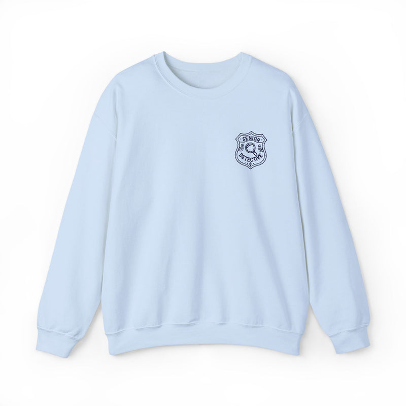 Nancy Drew Senior Detective EMBROIDERED Navy Version Unisex Crewneck Sweatshirt