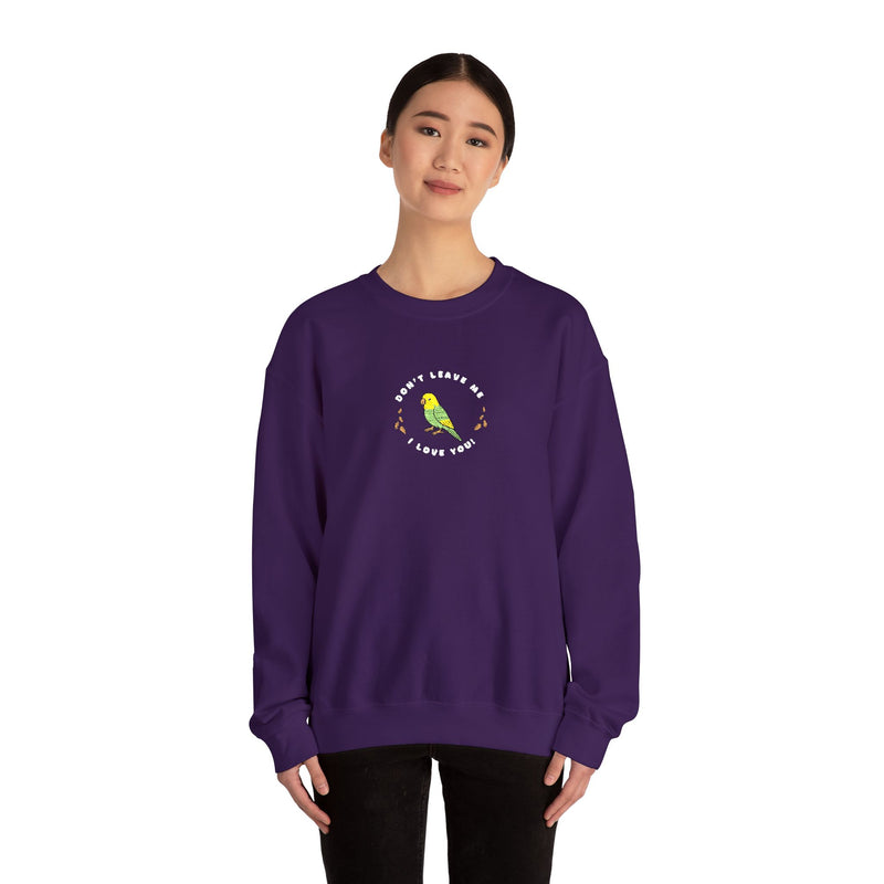 Lou Lou Don't Leave Me I Love You EMBROIDERED Sweatshirt Nancy Drew