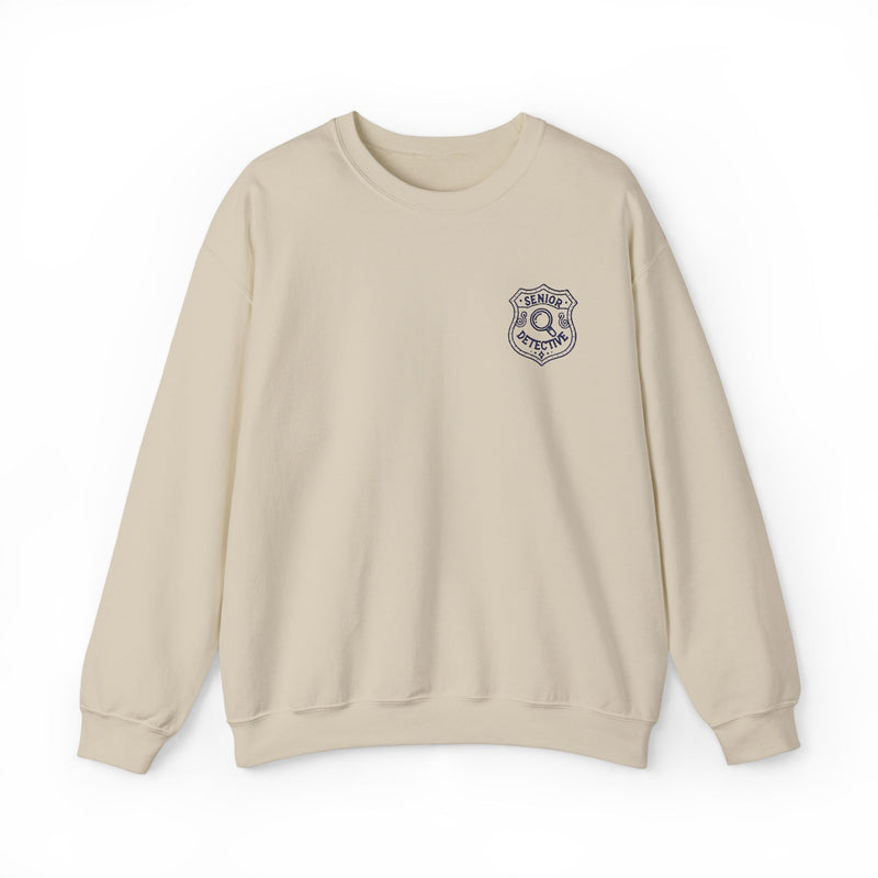 Nancy Drew Senior Detective EMBROIDERED Navy Version Unisex Crewneck Sweatshirt