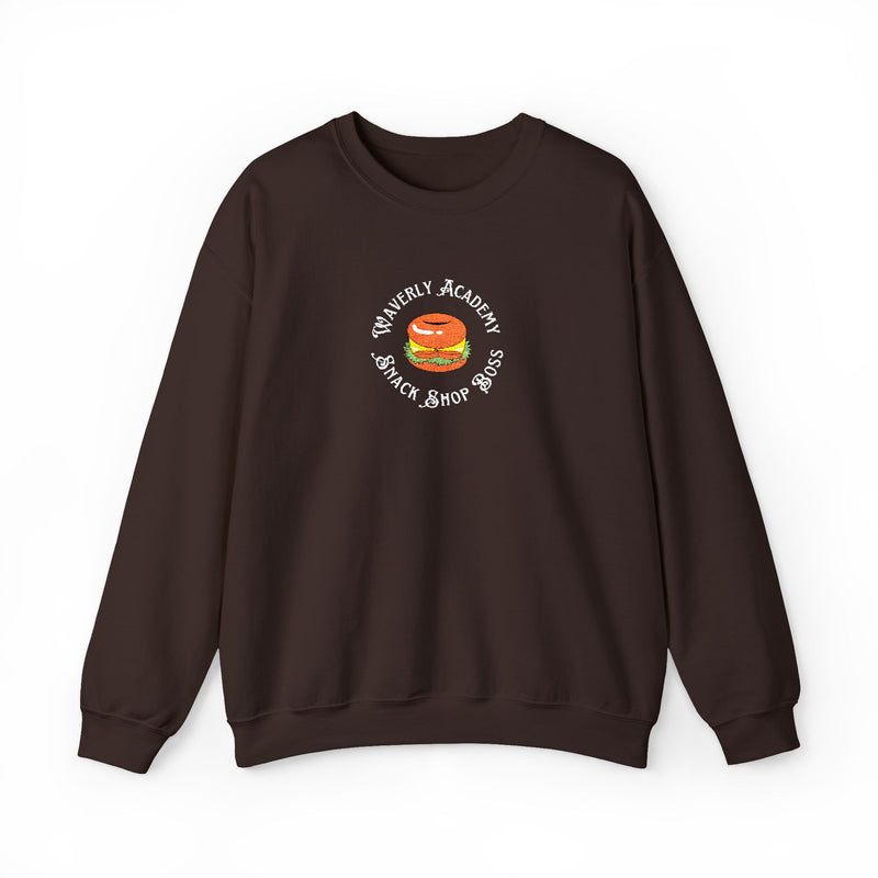 Waverly Snack Shop Boss EMBROIDERED Large Logo Sweatshirt Nancy Drew