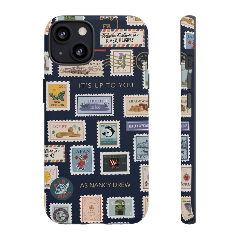 Nancy Drew Travel Stamps Phone Case