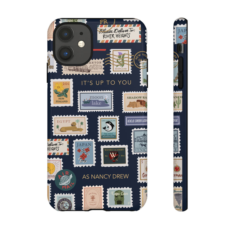 Nancy Drew Travel Stamps Phone Case