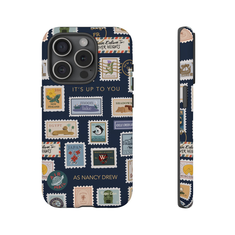 Nancy Drew Travel Stamps Phone Case