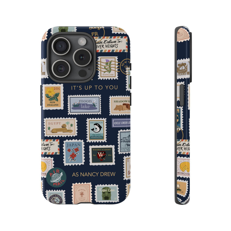 Nancy Drew Travel Stamps Phone Case