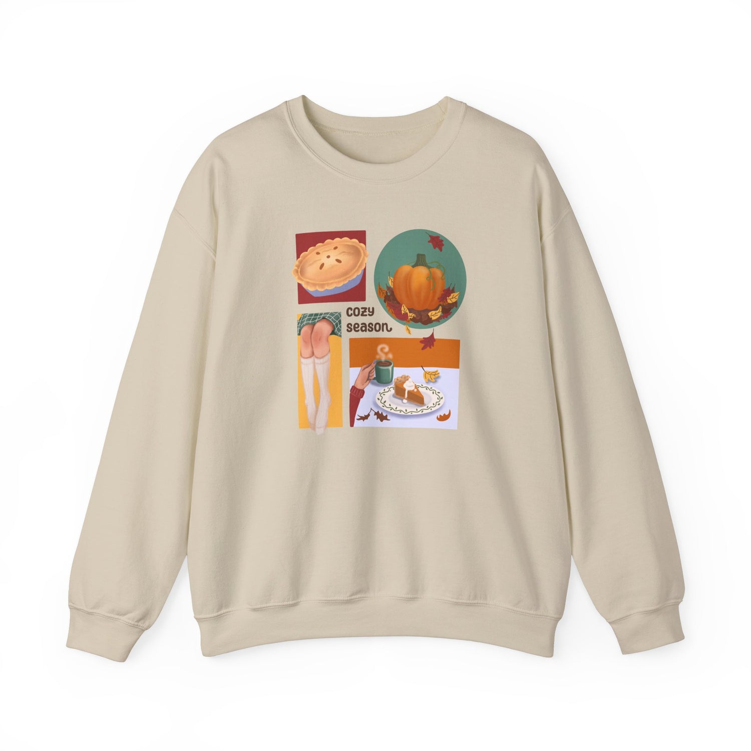 Cozy Season Collage Sweatshirt