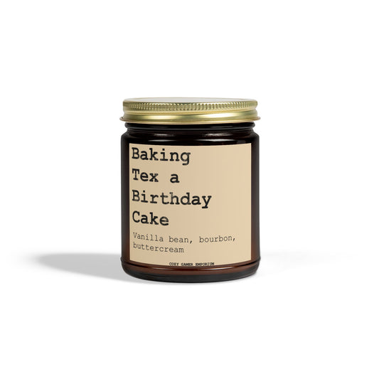 Baking Tex a Birthday CakeScented Candle