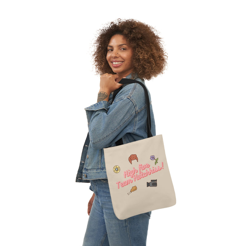 High Five Team Hotchkiss! Canvas Tote Bag, 5-Color Straps | Nancy Drew