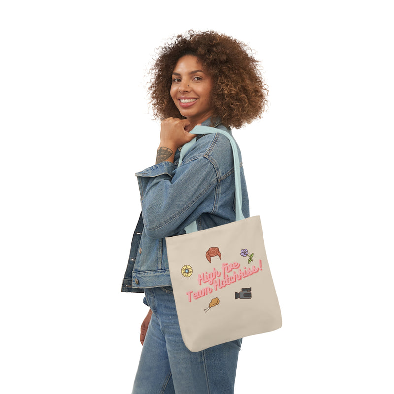 High Five Team Hotchkiss! Canvas Tote Bag, 5-Color Straps | Nancy Drew