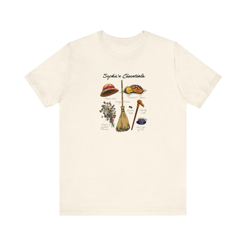 Sophie’s Essentials Tshirt | Unisex Short-sleeved Tshirt | Ghibli Inspired