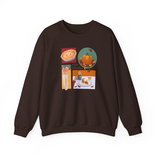 Cozy Season Collage Sweatshirt