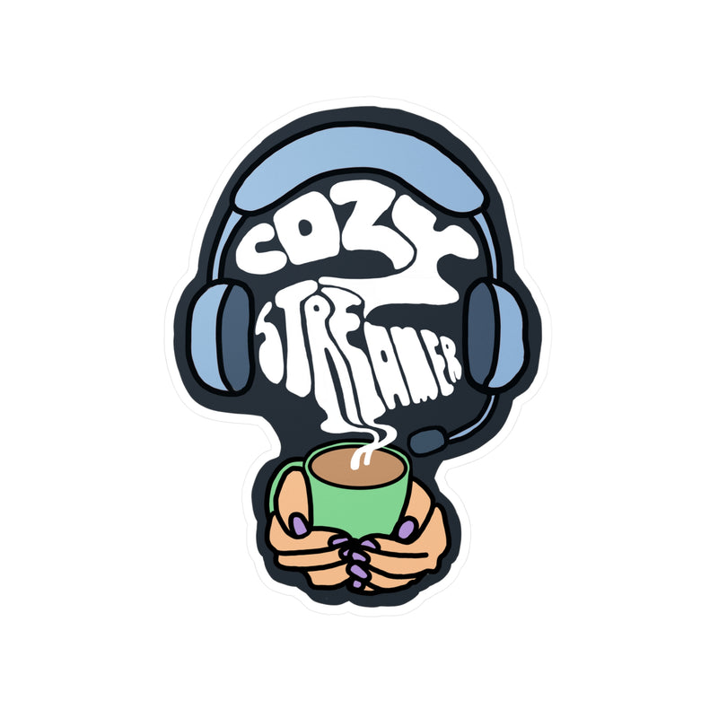 Cozy Streamer | Vinyl Sticker | Stickers