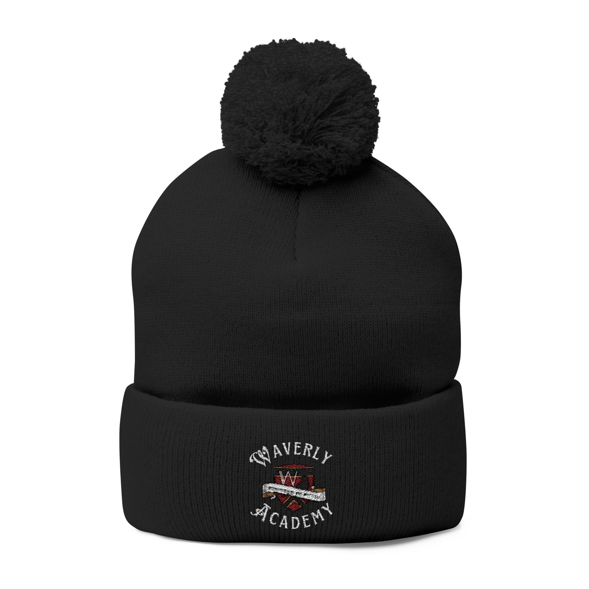 Waverly Academy Pom-Pom Knit Cap (Embroidery) Nancy Drew – Cozy
