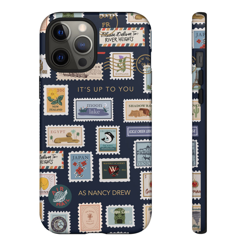 Nancy Drew Travel Stamps Phone Case