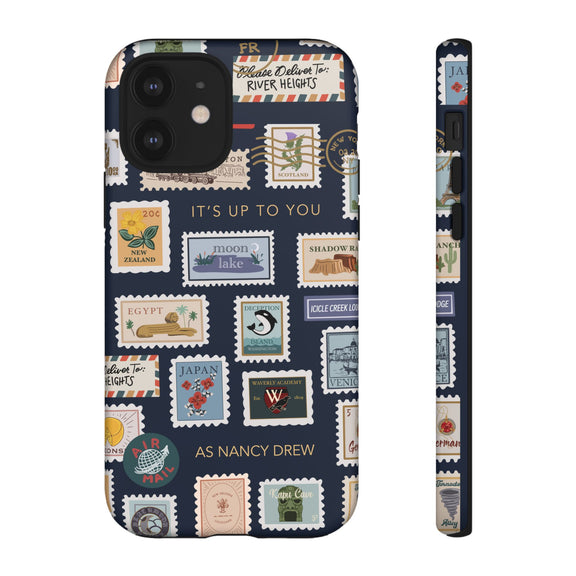 Nancy Travel Stamps Phone Case Nancy Travel Stamps Phone Case