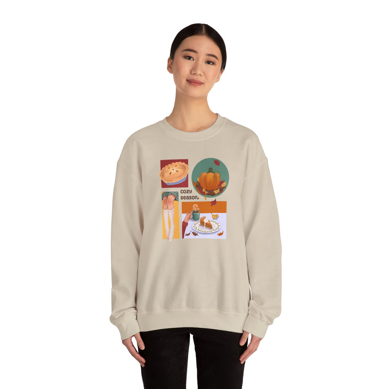 Cozy Season Collage Sweatshirt