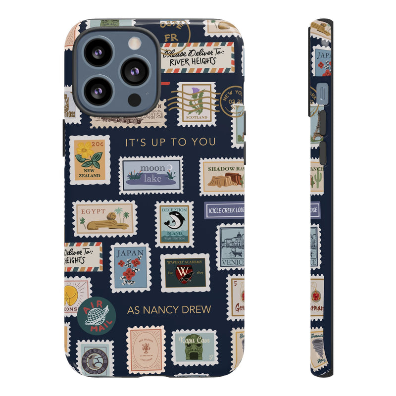 Nancy Drew Travel Stamps Phone Case