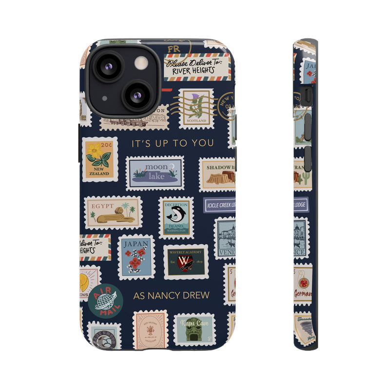 Nancy Drew Travel Stamps Phone Case