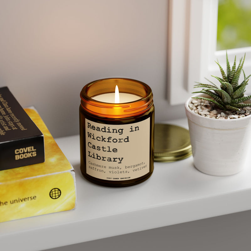 Reading in Wickford Castle Library Scented Candle