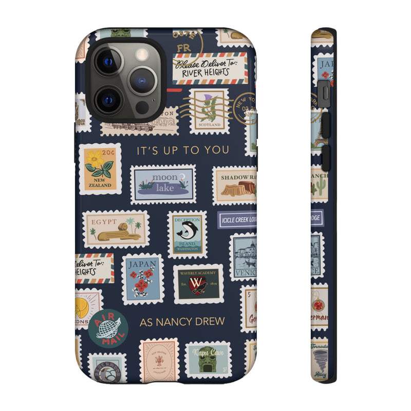 Nancy Drew Travel Stamps Phone Case