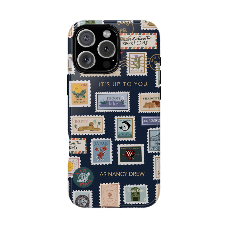 Nancy Drew Travel Stamps Phone Case