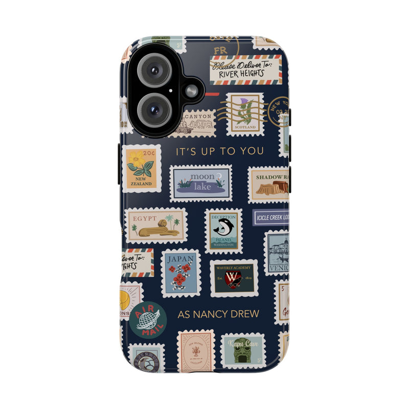 Nancy Drew Travel Stamps Phone Case