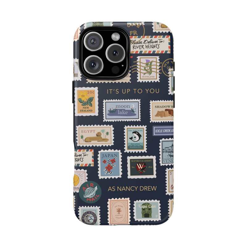 Nancy Drew Travel Stamps Phone Case