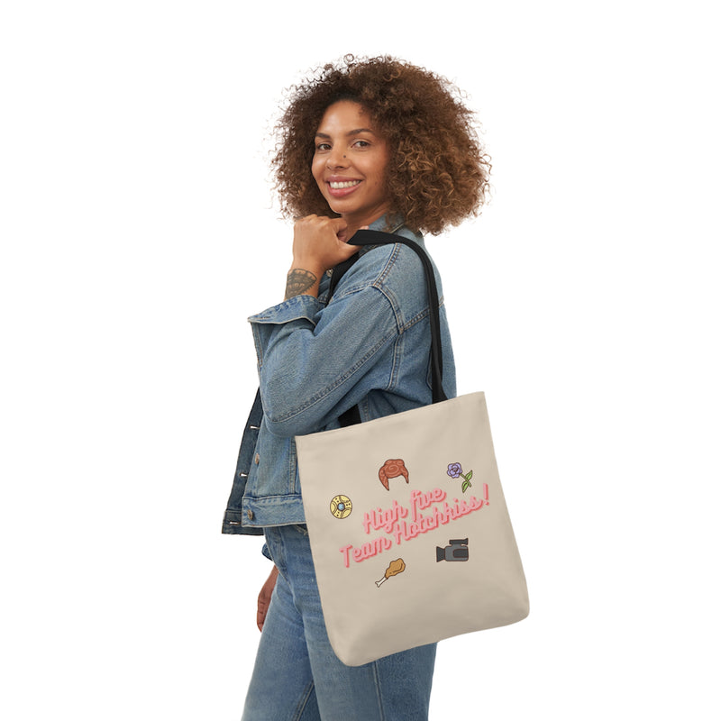 High Five Team Hotchkiss! Canvas Tote Bag, 5-Color Straps | Nancy Drew