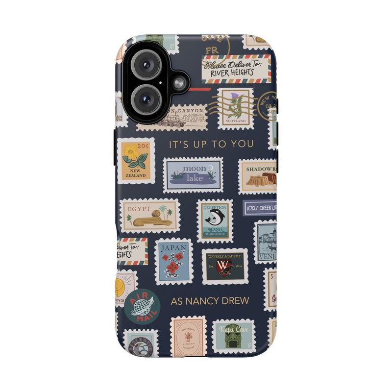 Nancy Drew Travel Stamps Phone Case