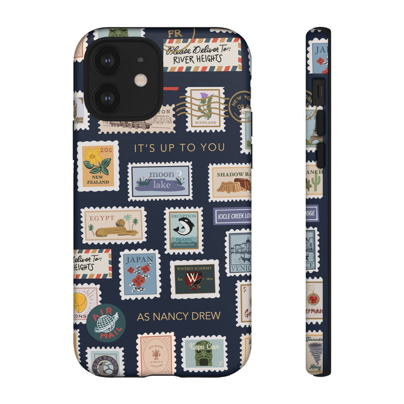 Nancy Drew Travel Stamps Phone Case