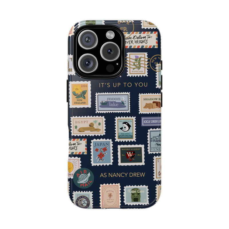 Nancy Drew Travel Stamps Phone Case