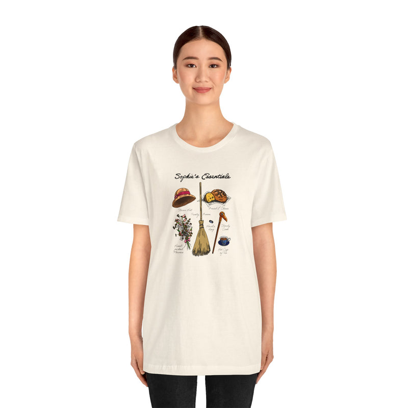 Sophie’s Essentials Tshirt | Unisex Short-sleeved Tshirt | Ghibli Inspired